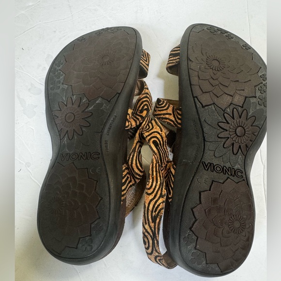 Vionic Amber Adjustable Straps Arch Support Sandals Shoes Vegan Eva Orthaheel 6 - Picture 2 of 13